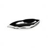 Leaf-Shaped Tray Decorative Aluminum Lustrous Metal Leaf Platter