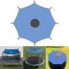 10/12/14ft Feet Outdoor Trampoline Shade Sun Cover Oxford Cloth Waterproof Trampoline Canopy Rainproof Tent Cover for Outdoor