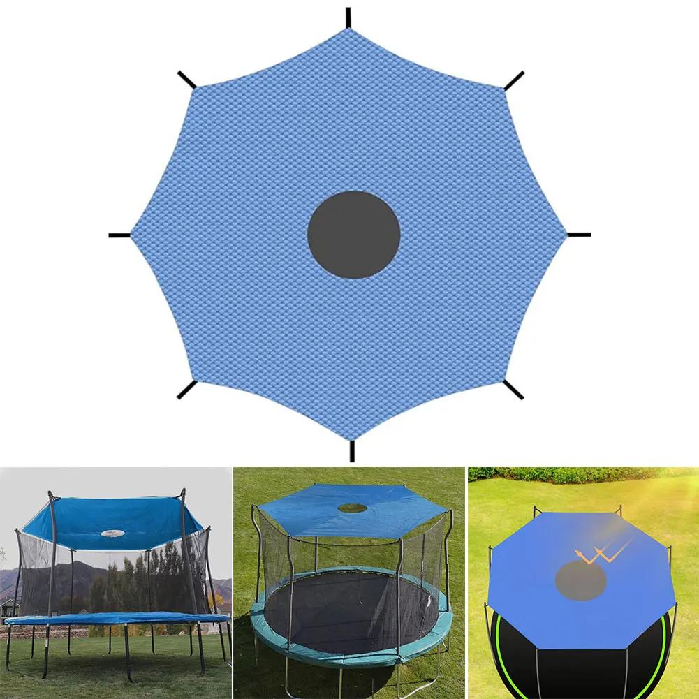 10/12/14ft Feet Outdoor Trampoline Shade Sun Cover Oxford Cloth Waterproof Trampoline Canopy Rainproof Tent Cover for Outdoor