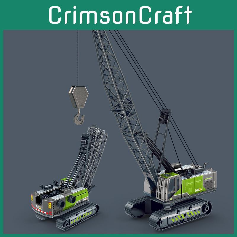 Large Alloy Simulation Foldable Crane Engineering Vehicle Model Toy Children