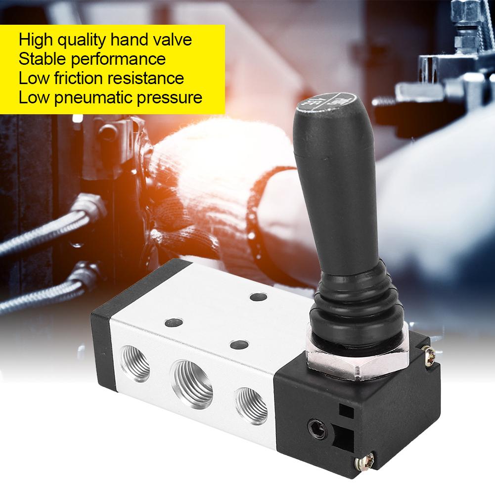 Two Position Five Way Lever Valve Aluminum Alloy Mechanical Valve 4H21006G 4H21008G(G 14  Inch )