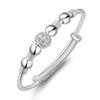 Nine-Turn 925 Sterling Silver-Plated Copper Luck Bead Bracelet for Women - Exquisite Jewelry