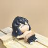 6Pcs Anime Demon Slayer Toy Full Eat Nezuko Tanjirou Zenitsu Inosuke Kyoujurou Kanawo Figurine Collectible Model Doll