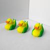 Halloween Desktop Small Ornaments Decoration 3D Printing Yellow Corn Duck Toys Cute Vegetable Duck Model Toys Funny Kids Gifts