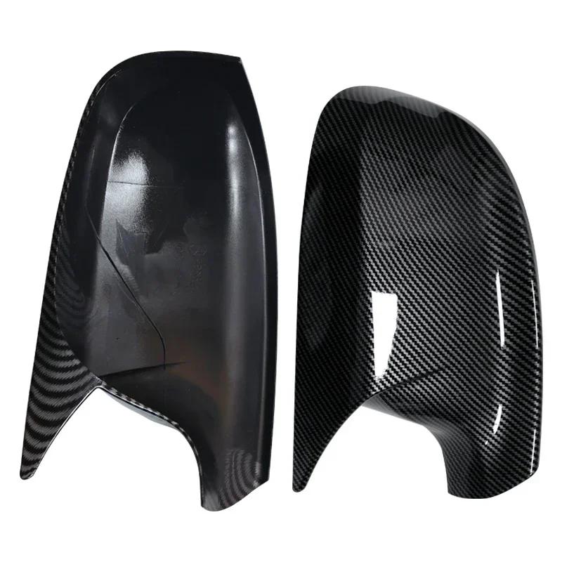 Carbon Fiber Style Black Rearview Side Mirror Cover Caps for BMW X3 F25 X1 E84 Pre-LCI 2010 2011 2012 2013 Case