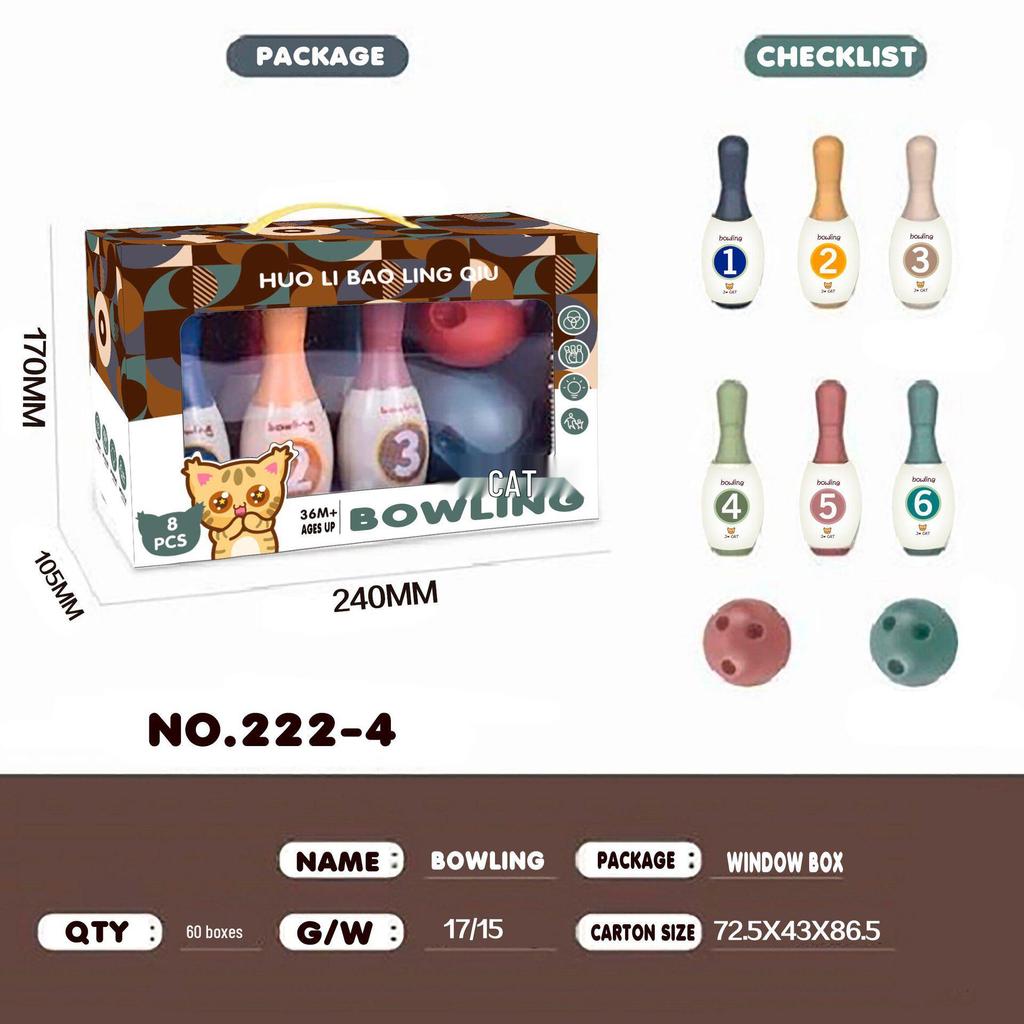 Cross-Border Educational Bowling Toys for Kids - Indoor & Outdoor Parent-Child Games