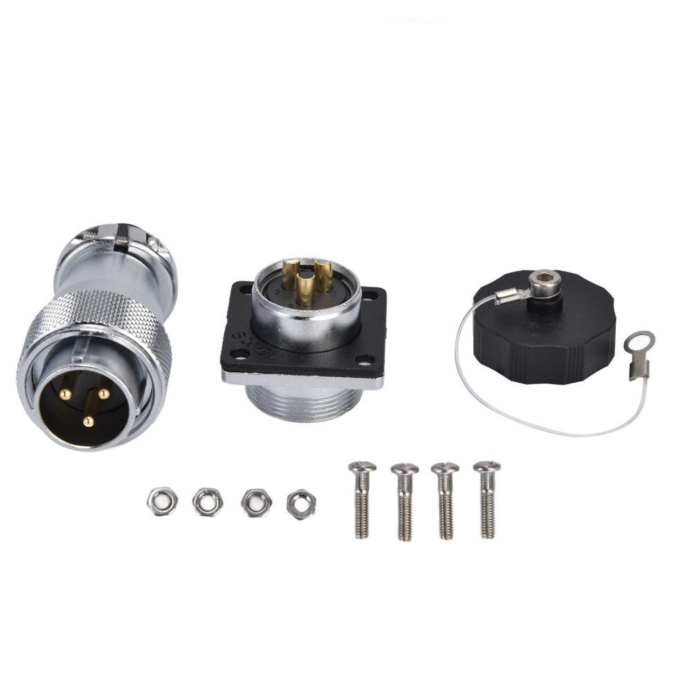 Zinc Alloy Aviation Male Female Plug WS20 Electrical Power Connector  DC Applications