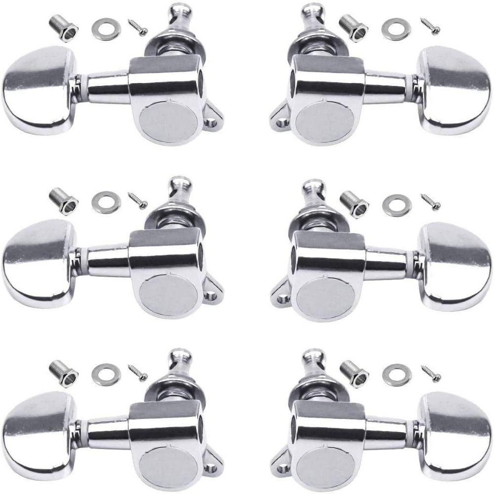 6Pcs 3 Left/Right Machine Heads Guitar String Tuning Pegs  Musical Instrument Accessories