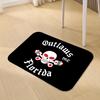Skull and Crossbones Door Mat God Forgives Outlaws Don't Anti Slip Rug for Home Decor