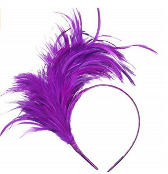 Halloween Colorful Feather Headdress Headband
