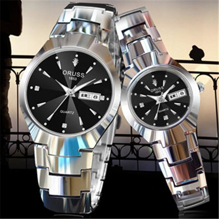 Watch Men'S Luminous Watch Tungsten Steel Waterproof Fashion Student, Couple Watch Men'S Calendar Quartz Watch