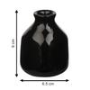 Pure Source India Keramik Schilf Diffusor Topf (3,5 Zoll, Schwarz)