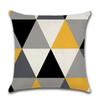 4 Pack Geometric Triangle Pillow Covers Double Sided Print Mustard Yellow Grey Black Cushion Cases Home Decor For Sofa Bedroom