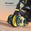 Portable Folding Tricycle with Canopy & Storage for Ages 1-6 - Multi-Form Baby Stroller Bike