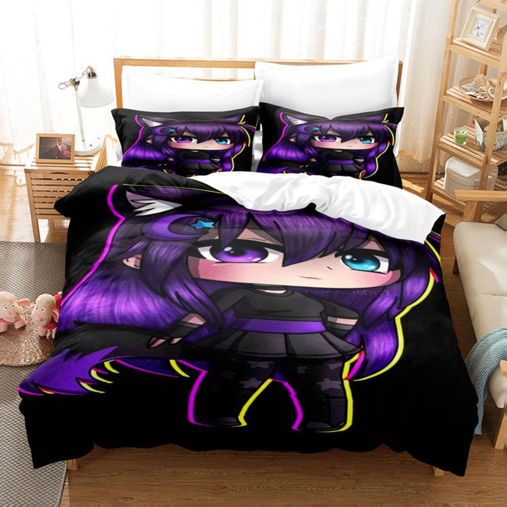 3D Print Anime Kawaii The Gacha Girl Bedding Collections Duvet Cover Collection With Pillowcase Twin Full Queen King Bedclothes With Bed Linen