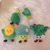 Veggie Plush Keychain White Cabbage Broccoli Corn And More