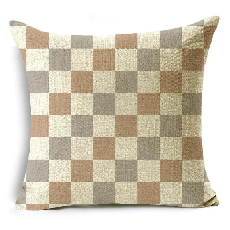 The Same Color Stitching Series Pillow Cover Creative Geometric Sofa Bay Window Bedside Cushion Cover 40*40cm/45*45cm/50*50cm