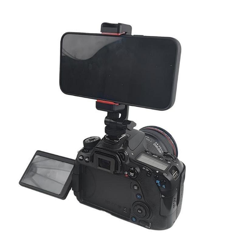 1Pcs Smartphone Clip Holder Tripod Phone Mount With 1/4 Inch Screw For Mobile Cellphone Recording Clamp Support