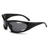 New Arrival Popular Women's Sunglasses Punk Sunglasses Unique Oval Sun Glasses Men Goggle Shades Mirror Colorful Y2K Eyewear