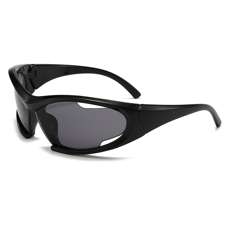 New Arrival Popular Women's Sunglasses Punk Sunglasses Unique Oval Sun Glasses Men Goggle Shades Mirror Colorful Y2K Eyewear