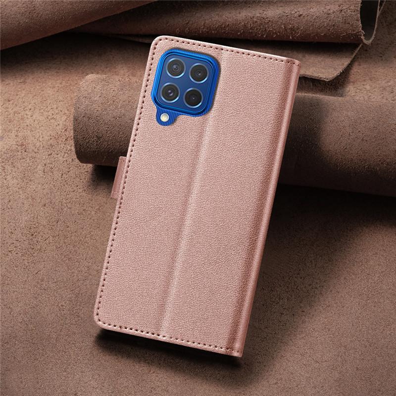 Geldbörsen-Klapphülle Diebstahlschutzhülle für Samsung Galaxy A12 5G A12s Nacho SM-A125F A127F A 12 Lederhülle RFID-Blockierende Schutztaschen