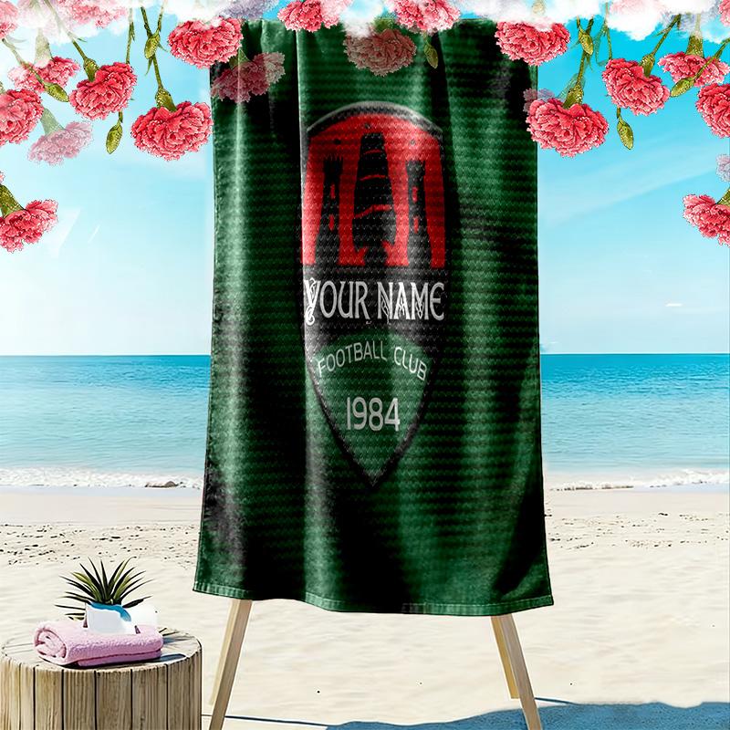 Cork City F Custom Name Print Beach Towel Large Soft Quick Dry Towel For Beach Camping Swimming