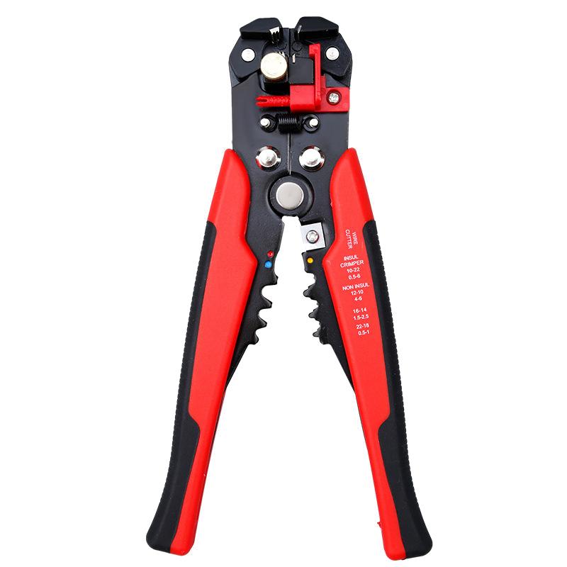 

Multi-function Wire Stripping Pliers Electrician Special Tools Automatic Stripping Wire Skinning Artifact Pulling Cutting Pliers червоний