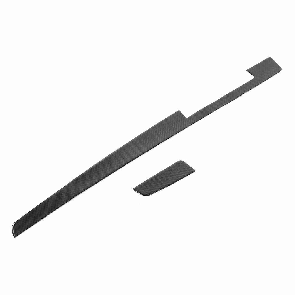 2 Buc. Acoperire Consola Centrală Ornament Panou Instrumente Copilot Decor Fibra de Carbon Moale Potrivit pentru RAV4 1519