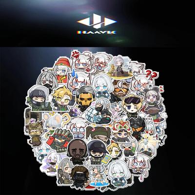 50 szt. Naklejki Delta Action Game Naklejki na kubek na wodę Płaskie naklejki na kask Dekoracyjne Wodoodporne Naklejki DIY