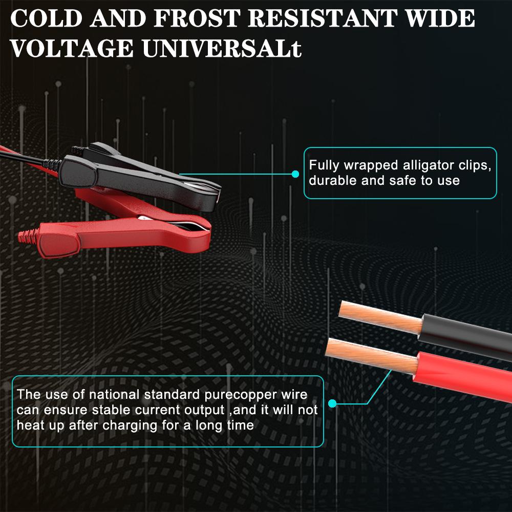 LCD Display Car and Motorcycle Battery Charging Devices Intelligent Maintenance of Lead Acid Battery 12V 10A AGM Automotive Battery Charger