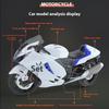 1/9 SUZUKI HAYABUSA Motorcycle Model, Rearview Mirror Removable, Simulated Lighting, Adult Collectible Ornaments, Boy Gifts