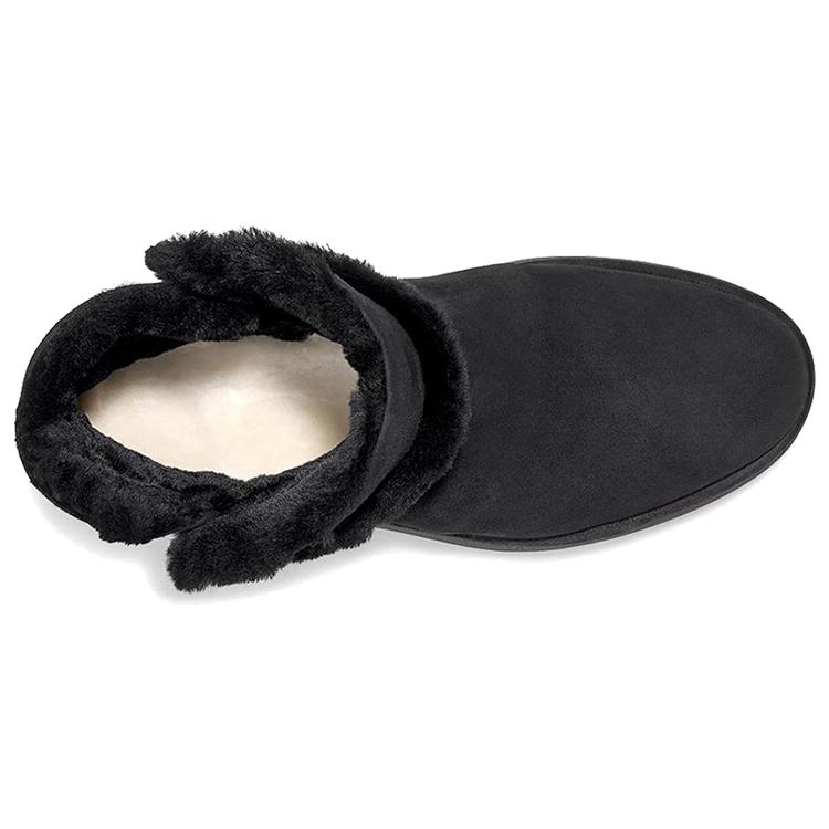 UGG Classic Mini Spill Seam Blvd Snow Boots Black Women's 1108145-BLK