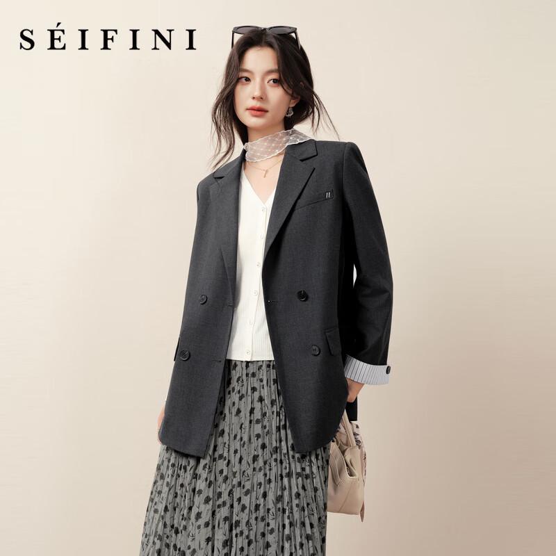 

Женский текстурированный блейзер SEIFINI для делового стиля S