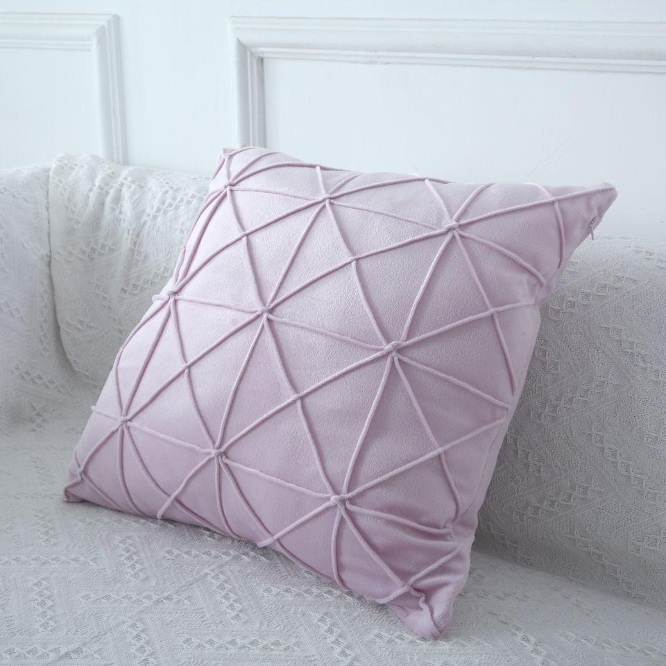 45cm Cushion Cover Modern Simple Soft Fluffy Pure White Plush Pillow Home Cushion Artificial Imitation Wool Pillow Cover