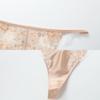 EmbryForm Embroidered Lace Silk Low-Rise Thong Panties