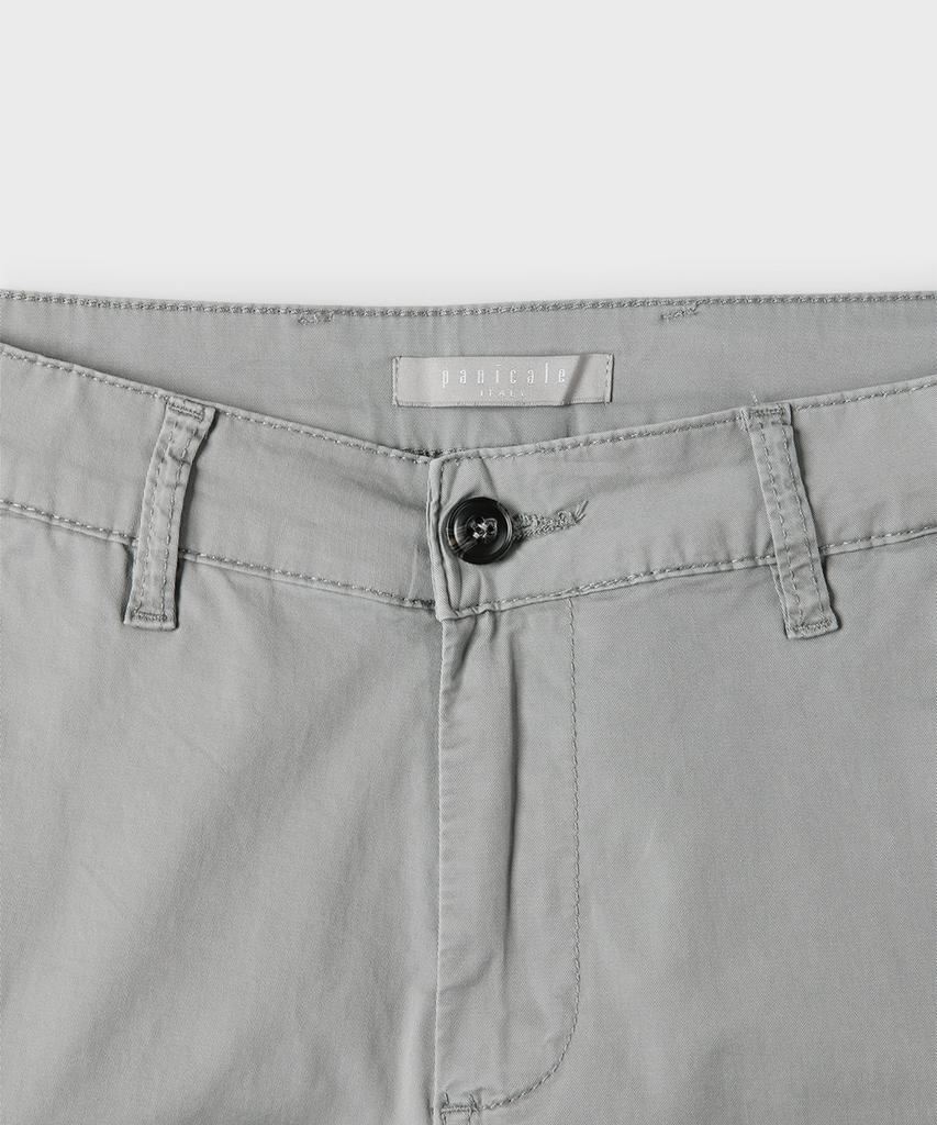 PANICALE Gray Regular Slim Fit Cotton Pants (Type B)