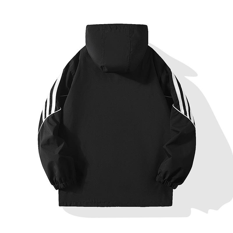 New storm jacket men's three-bar jacket outdoor couples single coat hooded waterproof windproof jacket mountaineering clothing tide