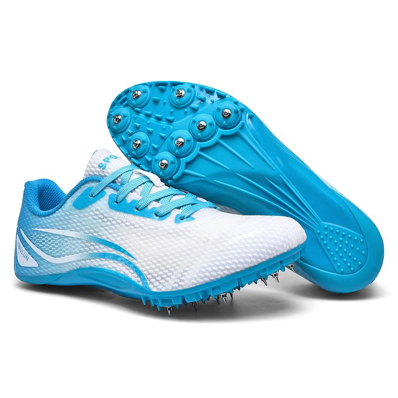 

Высококачественные новые мужские и женские кроссовки для легкой атлетики, дышащие нескользящие шипованные кроссовки для улицы, профессиональные кроссовки 36