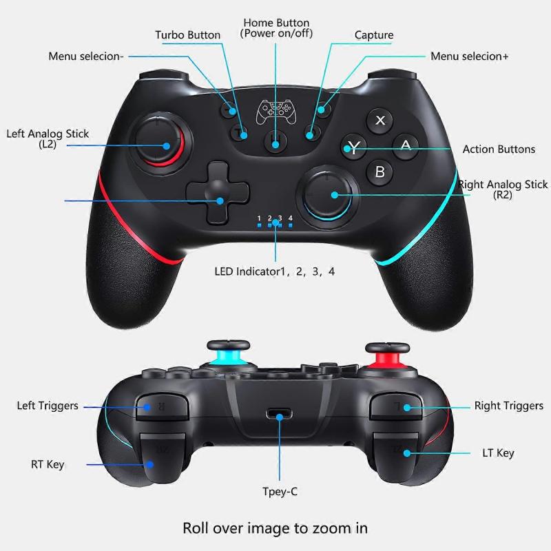 Compatible Nintendo Switch Controller Wireless Bluetooth Gamepads For Nintendo Switch Pro OLED Console Control Joystick