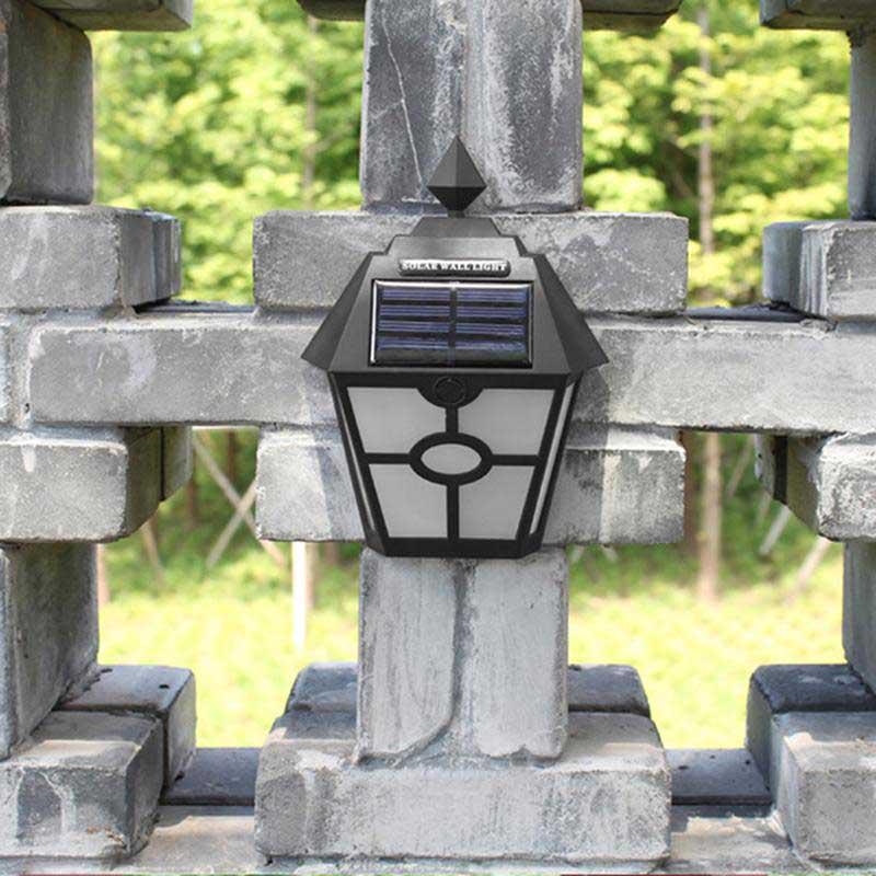 Solar Lights for Wall Porch Garden Fence Powered Outdoor Patio Deck Yard Light Sensor Auto On/Off
