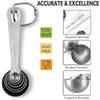 4/6Pcs Heavy-Duty Stainless Steel Measuring Spoons Set for Dry or Liquid, Fits In Spice Jar, Kitchen Tools