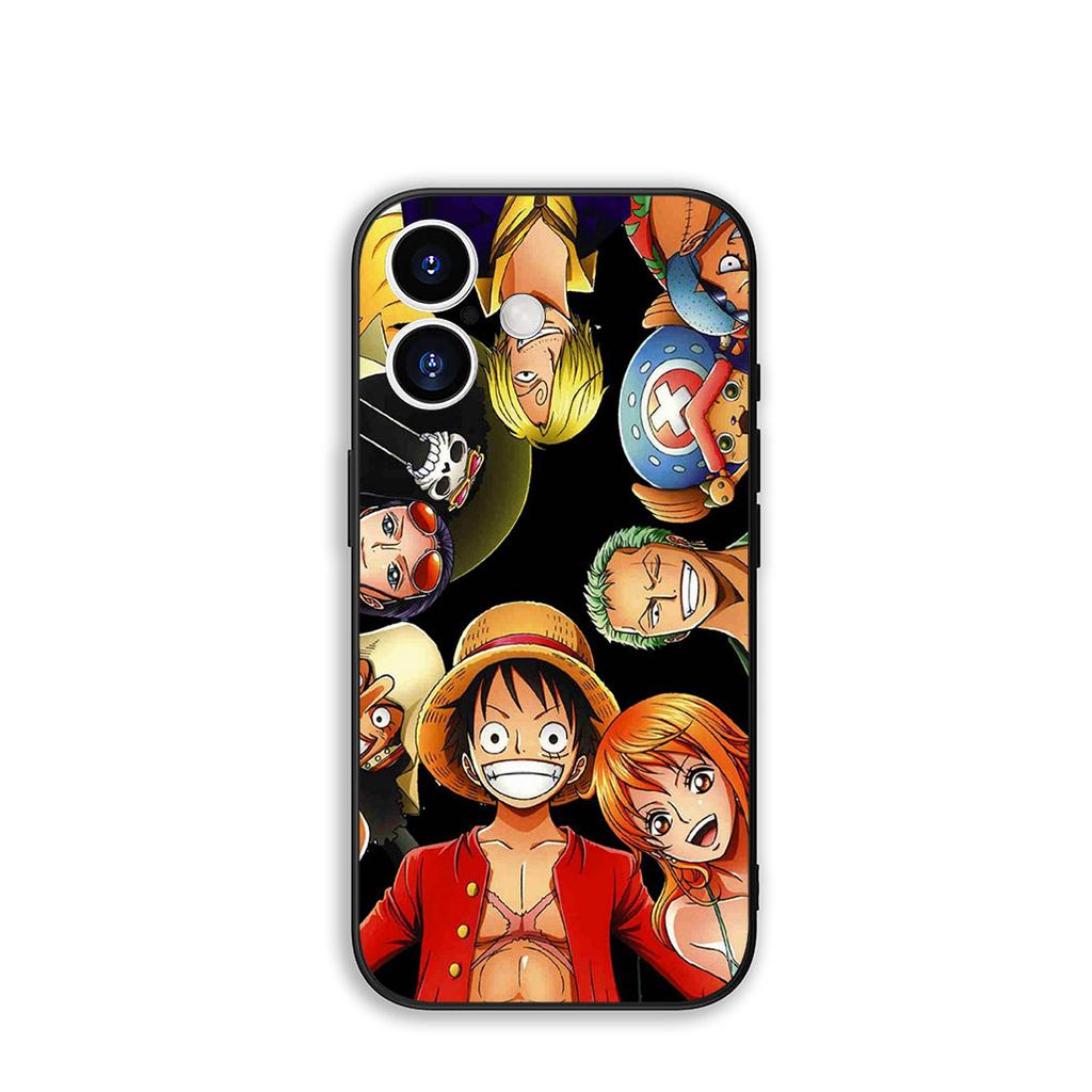 Phone Cover Roronoa Zoro Luffy One Piece Casing for Apple iPhone 16 15 14 Plus 13 12 Mini 17 Pro Max + ProMax 16E Air 15+ Case