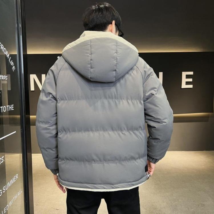 Winter Coat Men Cotton Hooded Down Casual Warm Jacket Coat Men