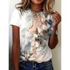 Women's T Shirt Floral Graphic Plants Vintage Stylish Classic Short Sleeve Crew Neck Tee Regular Tops Vacation Wear Print Summer
