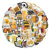 55 Autocollants Créatifs de Bière Graffiti Dessin Animé pour Décoration DIY de Téléphone et Ordinateur