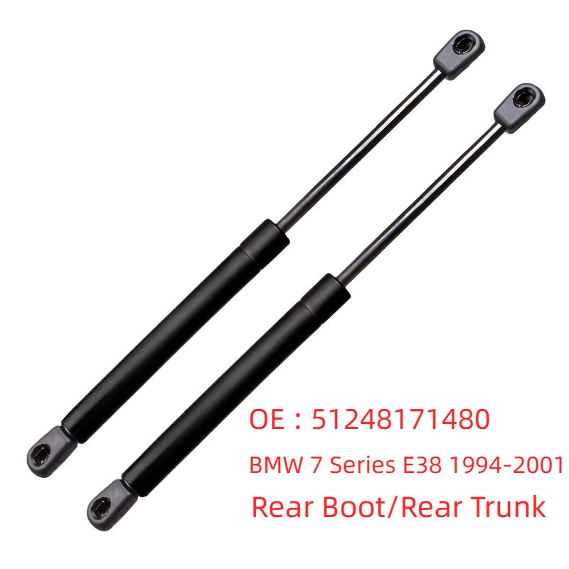 2Pcs Rear Trunk Damper Support 51248171480 51248172845 8171480 For BMW 7 Series E38 1994 - 2001 Saloon Gas Springs Lifts Struts