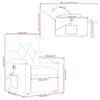 VidaXL Fauteuil Inclinable de Massage Électrique, Chaise de Relaxation avec Dossier et Repose-pied Réglables, Siège de 3204749