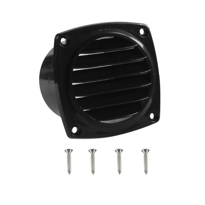 Air Outlet Boat Vent Louvered Grille Hose Vent with Mounting Screws Universal Marine Replacement Air Hose Thru Vent