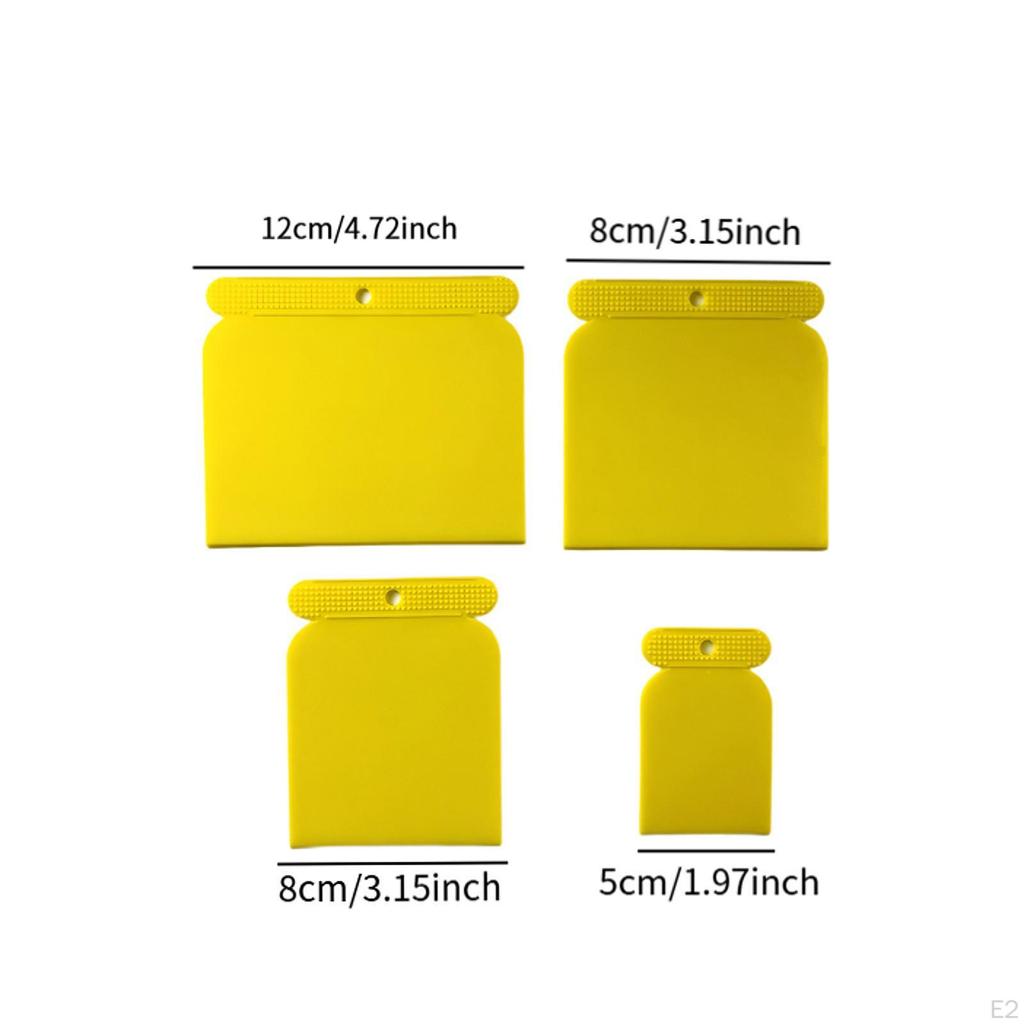 4Pcs Putty Knife Portable Reusable Easy Application Versatile Spatulas for Paint Edging