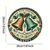 Vintage Christmas Bell Metal Sign Aluminum Wall Art Home Bar Office Decor
